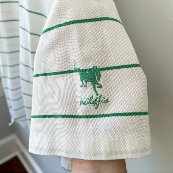 Polo Golf Ralph Lauren men’s white polo with green stripes - Picture 5 of 9